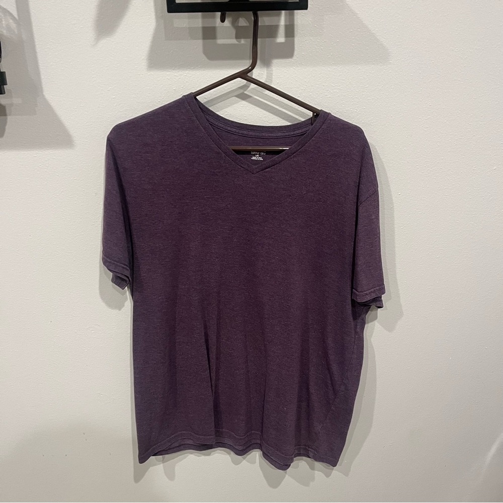 Purple Mossimo Supply Company Short Sleeve Shirt Size Large.